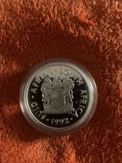 SA Silver 1oz Proof 1992 Coin Technology - Encapsuled Coin only